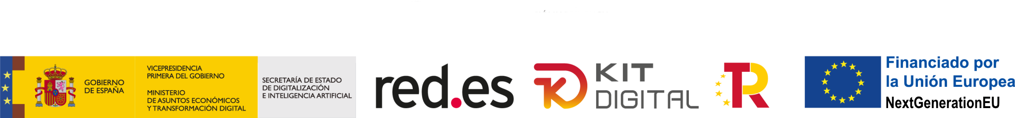 Logos de la subvención europea Kit Digital