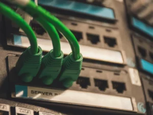 Conexión Ethernet en rack